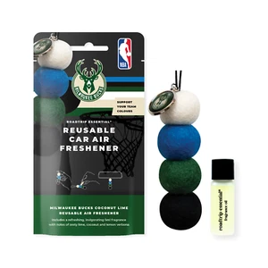 NBA Smelly Balls Set - Milwaukee Bucks - Re-useable Car Air Freshener - Picture 1 of 3