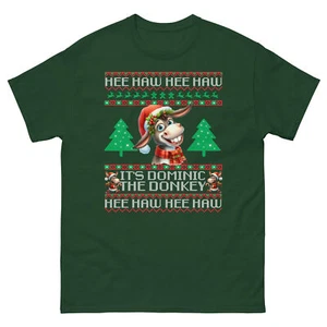 Dominick der Esel Weihnachten Esel Dominic Der Esel T-Shirt - Bild 1 von 9