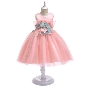 Girls Graduation Performance Dresses Flower Princess Party Ball Elegant Clothing - Picture 1 of 10