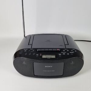 Sony CFD-S50 CD Radio & Cassette Player AM/FM Boombox + Audio-in TESTED WORKING