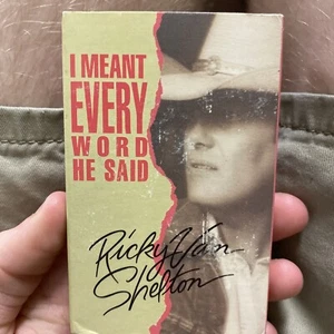 Ricky Van Shelton - I Meant Every Word He Said CASSETTE SINGLE - Picture 1 of 4
