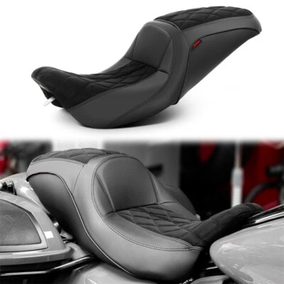 Juego completo de 1 pieza de asiento trasero delantero Rider gel de sílice para Harley Road King 1997-2007 Foto 1 de 4