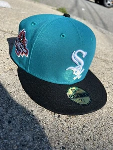 new era hat club Exclusive white sox 7 3/8 - Picture 1 of 3
