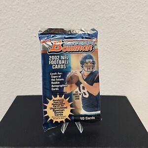 Bowman 2002 NFL Football Cards Factory Sealed Pack