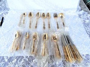 VTG 1847 ROGERS BRO. GOLDEN ANNIVERSARY 56 PC SET FOR 8 , COMPLETE NEVER USED - Picture 1 of 11