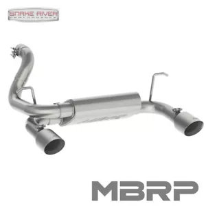 MBRP DUAL EXHAUST FOR 18-25 JEEP WRANGLER JL 3.6L REAR EXIT AXLE BACK ALUMINIZED - Picture 1 of 4