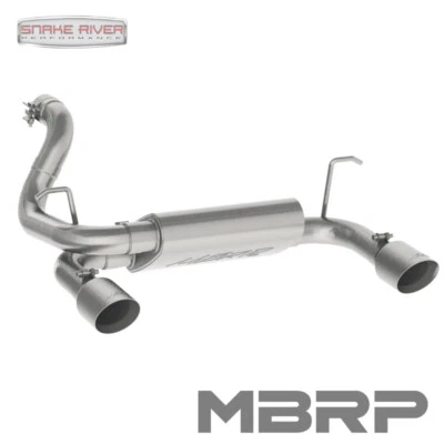 MBRP DUAL EXHAUST FOR 18-25 JEEP WRANGLER JL 3.6L REAR EXIT AXLE BACK ALUMINIZED - Image 1 of 4