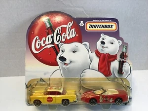 Matchbox Coca Cola Dad's 1955 Chevy Bel Air And Son’s 1998 Camaro Convertible - Picture 1 of 7