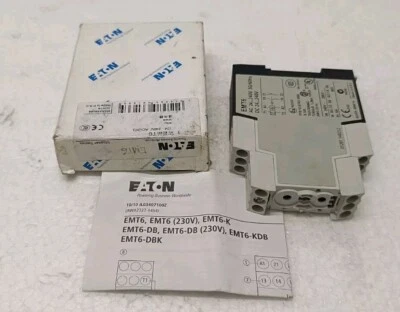 Eaton EMT6 Thermistor Overload Relay NO/NC, 3 A, 2 W, 24- 240 V AC/DC - Image 1 of 4