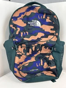The North Face Jester Backpack Green Camo Hiking Camping Travel College School - Picture 1 of 14