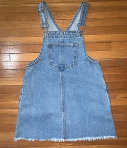 Zara Kids  Girls  Denim Overall Dress Blue Size 8 128 cm i759 - Picture 1 of 10