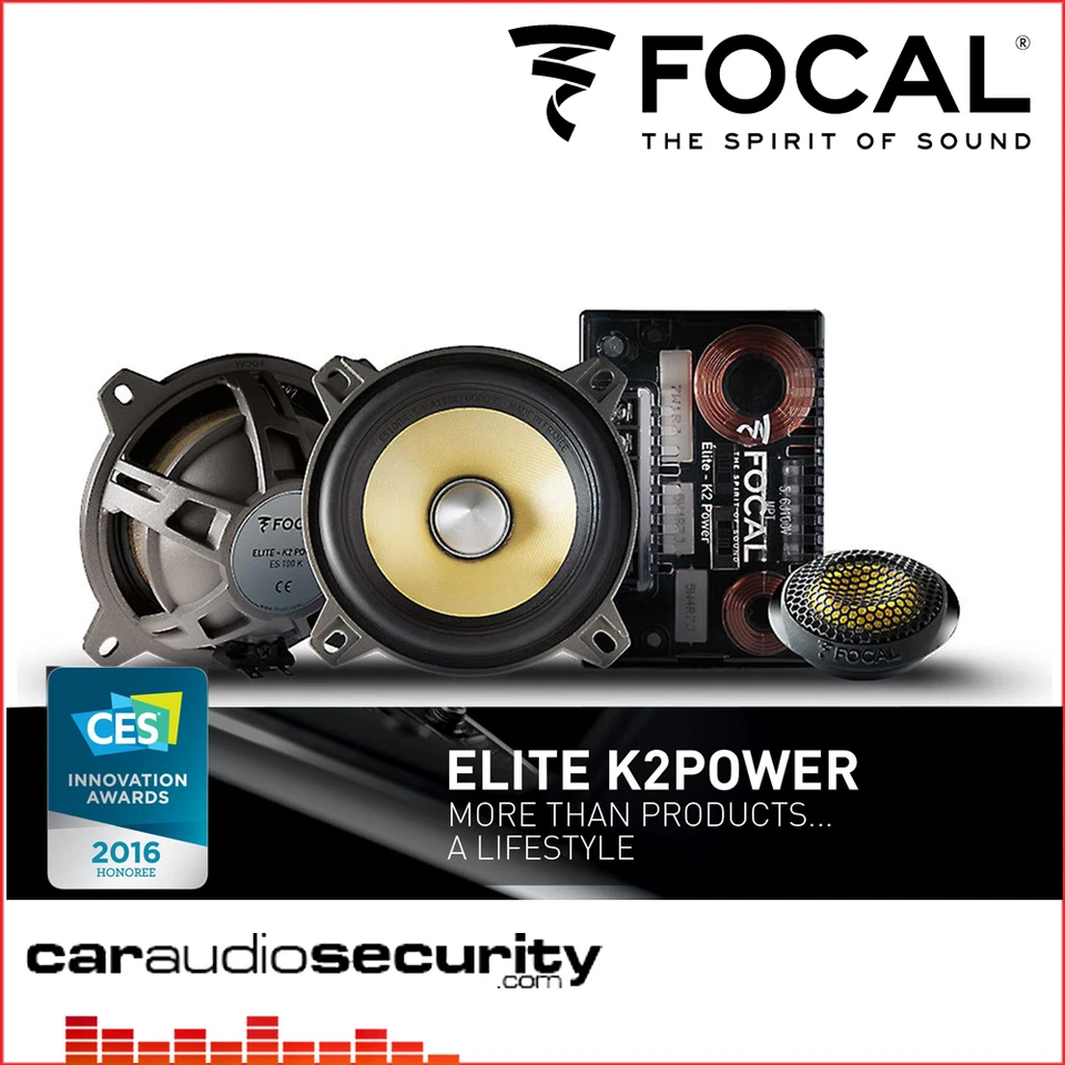 Focal ES100KE - ELITE K2 Power Series 4" 10cm Component Speakers  240W Max Power - Image 1 of 1