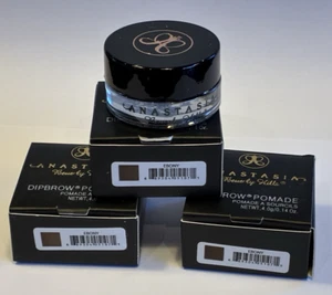 3 x Anastasia Beverly Hills Dipbrow Pomade – Ebony New & Sealed Free UK Postage - Picture 1 of 9