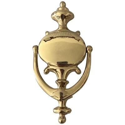 Llamador de puerta de latón macizo de 8,5 pulgadas de largo Foto 1 de 4