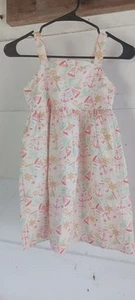 Girls Size 8 Sleeveless Peach Color Nautical Dress (B10) - Picture 1 of 6