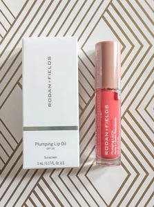 NIB! Rodan + Fields Plumping Lip Oil CORAL SPF 28 Exp 10/2026 $36 - Picture 1 of 6