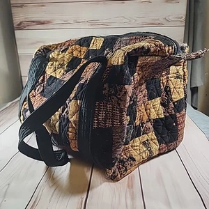 Borsa a tracolla Quilts by Donna Sharp Duffle viaggio palestra marrone libellule - Foto 1 di 11