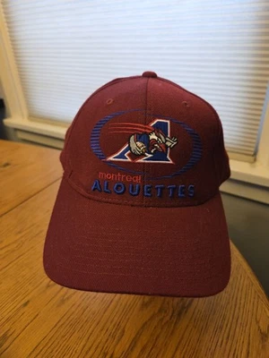 Gorra de fútbol americano vintage años 90 Montreal Alouettes Starter CFL rara ajustable Foto 1 de 4
