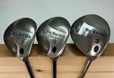 Callaway Big Bertha Steelhead Women’s 3-5-7 Woods Set RH Ladies Flex - Image 1 of 4
