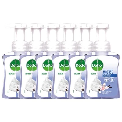 [3059948006817-6] DETTOL Lot de 6 Flacons pompe de 250 ml Douceur de mousse –... - Photo 1/2