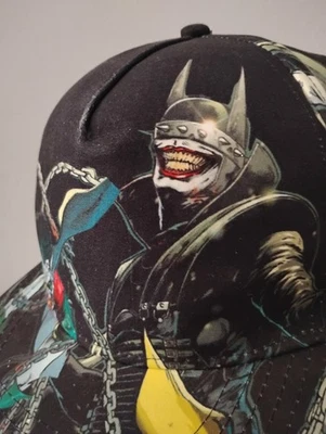DC Comics Batman Who Laughs Joker Mens Snapback Hat Graphic Print Skater Trucker - Изображение 1 из 4