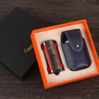 LUBINSKI 4 Torch Jet Flame Cigarette Cigar Lighter Butane Gas Windproof Gift Box