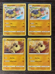 2x Hippowdon 080/189 & 2x Hippopotas 079/189 Pokemon card Astral Radiance NM - Picture 1 of 1