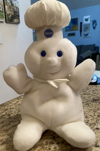Pillsbury Doughboy Stuffed Hand Puppet 12" Poppin Fresh Plush Vintage 1987 - Picture 1 of 5