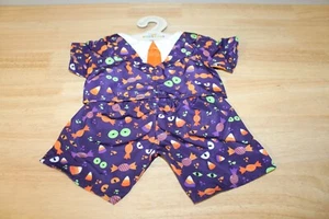 Build A Bear Werkstattkleidung, Halloween Druck Anzug lila zweiteilig - Bild 1 von 2