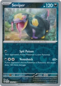 Reverse Holo Seviper 128/198 Common SV Scarlet & Violet Base Set Pokemon TCG - Picture 1 of 1