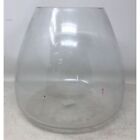 Diamond Star Corp. Large Round Wide Clear Glass Flower Vase