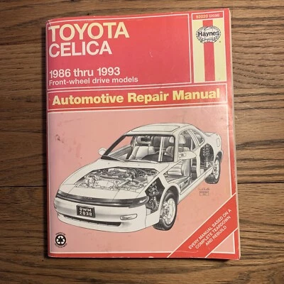 Haynes Repair Manual Toyota Celica 1986 thru 1993 Front Wheel Drive Models 92020 - Image 1 of 3