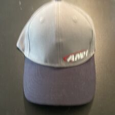 AND 1 Men's Block Corp Grey Hat with Blue Bill Flex Fit Structured Cap size S/M