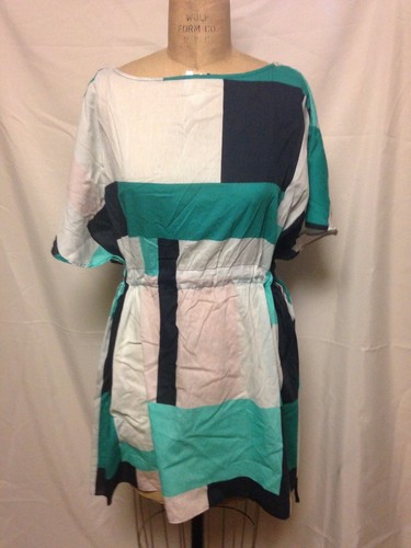 Kate Spade Multicolor Mykonos Coverup Dress With Pull Cord Waist NWT