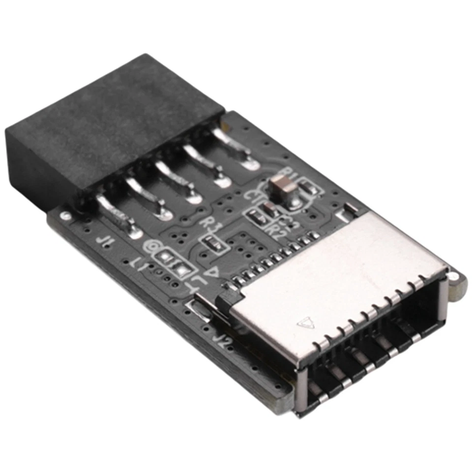 Scheda Madre USB2.0 9Pin a TYPE-C A-KEY Convertitore Connettore Anteriore U5969 - Immagine 1 di 1