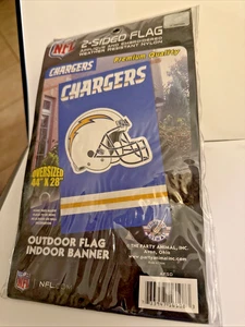 LA SAN DIEGO Chargers Premium 2- Sided Banner Flag Applique Embroidered 44 X 28 - Picture 1 of 8