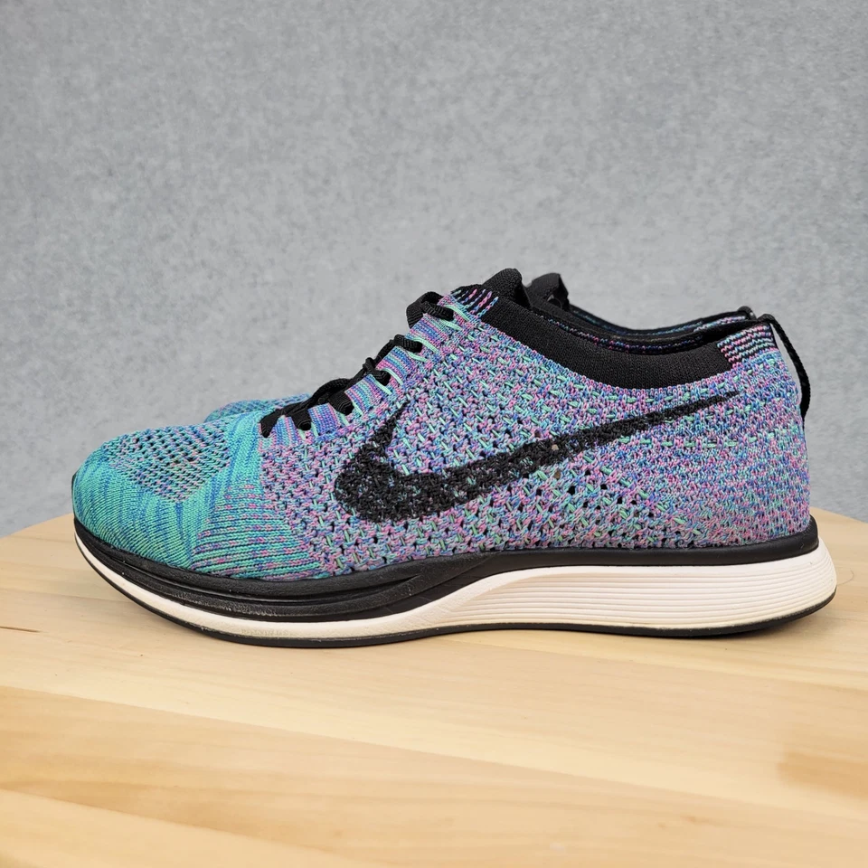 Nike Flyknit Racer Shoes Womens 7 Game Royal Pink Flash 526628-400 2014 - Image 1 of 4