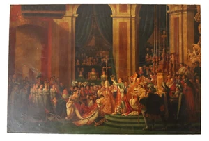 Dipinto copia d'autore "L'incoronazione di Napoleone Bonaparte" - Foto 1 di 10