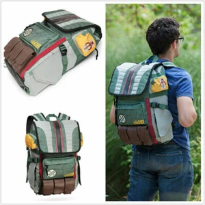 Star Wars Boba Fett Costume Backpack Laptop Bag School Bag Travel Outdoor Bag - Picture 1 of 5