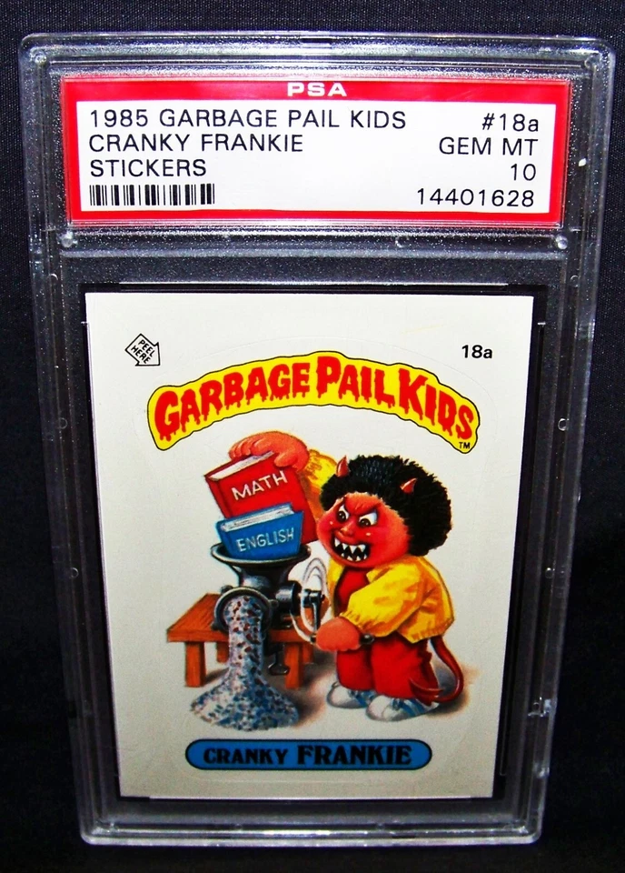 GARBAGE PAIL KIDS 1985 1st Series #18a Cranky FRANKIE, Matte OS1 PSA 10 GEM MINT - Image 1 of 2