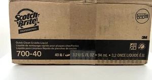 Scotch Brite 700 3M Professional Grade Quick Clean Griddle Liquid 40 Pack - Picture 1 of 4
