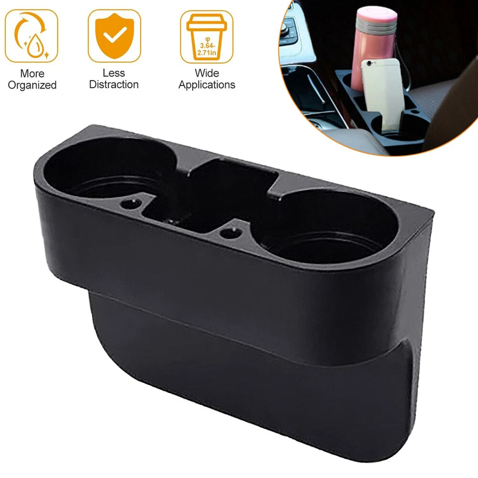 Caja de almacenamiento de llenado de huecos para asiento de coche soporte para teléfono portavasos organizador accesorios Foto 1 de 4
