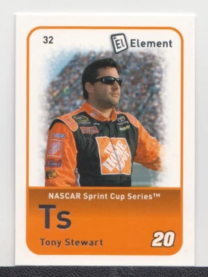 TONY STEWART : 2009 - WHEELS ELEMENT  NSCS - CARD No. # 32 - Image 1 of 2