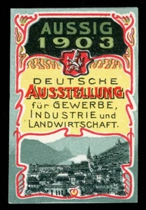 Bohemia Poster Stamp - 1903, Aussig - Crafts, Industry, Agriculture Exhibition - Picture 1 of 1