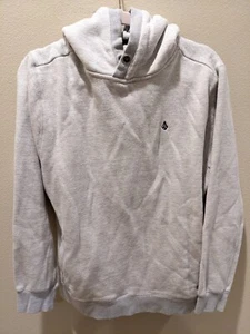 Volcom Hoodie Men’s Medium Gray white With Logo - Picture 1 of 6