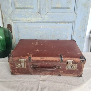 B3762 Alter Reisekoffer um 1950 | sehr dekorativ | Vintage | Koffer - Bild 1 von 12