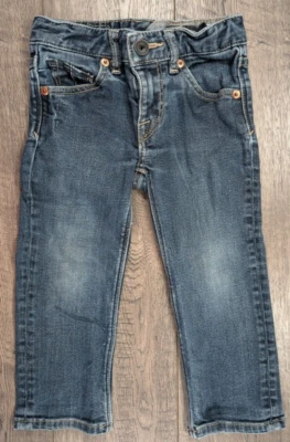 Roupas de bebê menino 2T slim reto Volcom Vorta jeans cintura ajustável - Imagem 1 de 3