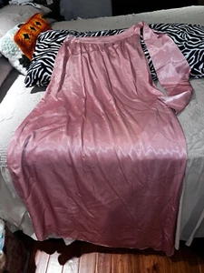Free People Maxi Skirt Satin boho very long Size M - Picture 1 of 12