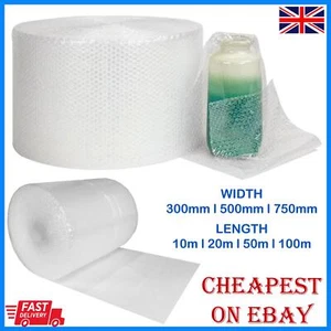 SMALL BUBBLE WRAP - 300mm 500mm 750mm ROLLS x 10m 20m 50m 100m MOVING PACKING - Picture 1 of 7