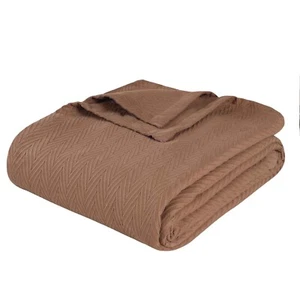 Metro Chevron Zig-Zag Modern All-Season Cotton Blanket Or Throw - Picture 1 of 160